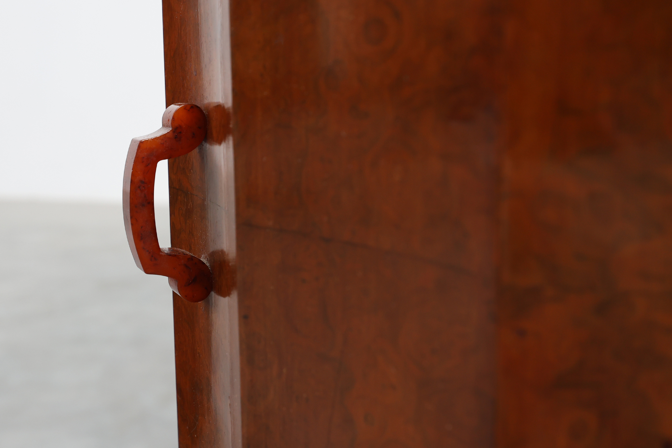 Pair of 2 Walnut Italian Art Deco Nightstands, Italy 1920thumbnail